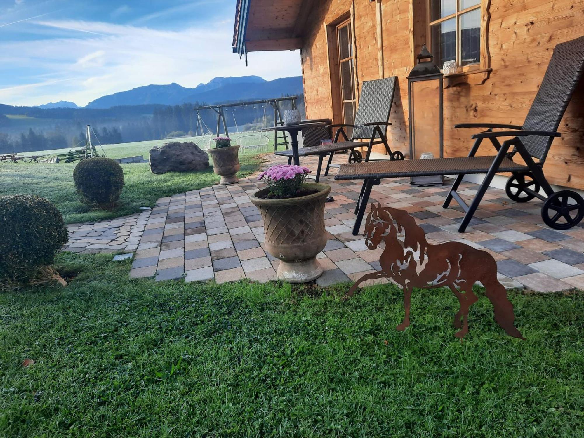 Ferienwohnung Am Wirtshof Siegsdorf Bagian luar foto